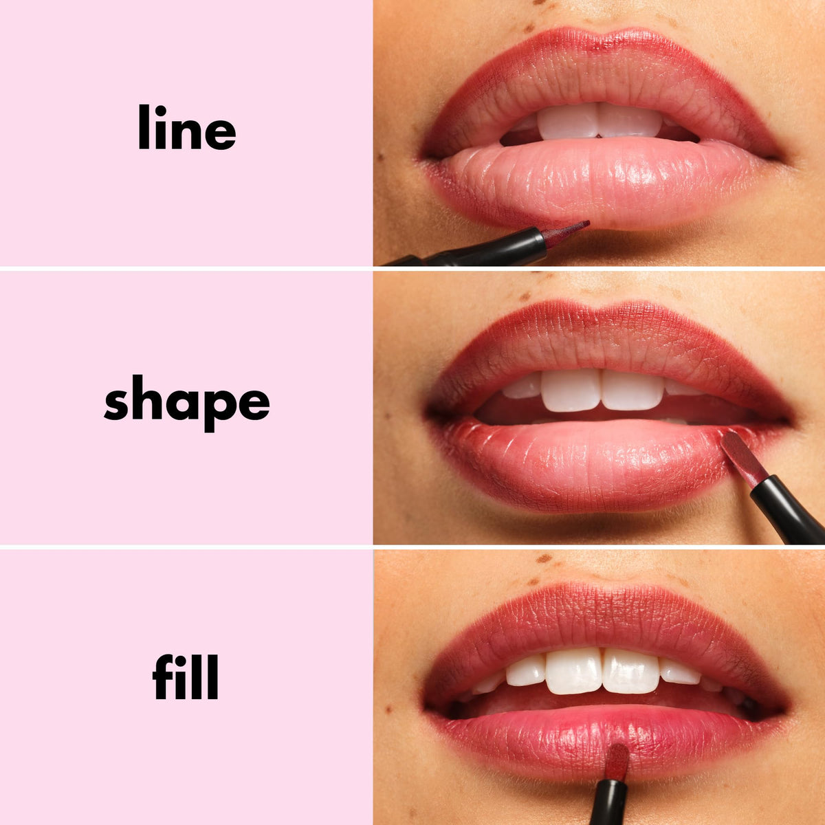e.l.f. Main Stain Lip Marker Chai Me on lips