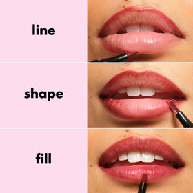 e.l.f. Main Stain Lip Marker Gone Garnet applied on lips