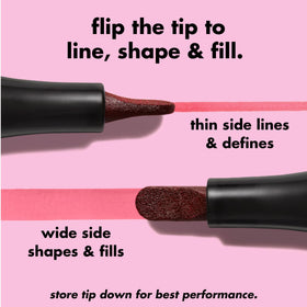 e.l.f. Main Stain Lip Marker Hotvine on lips