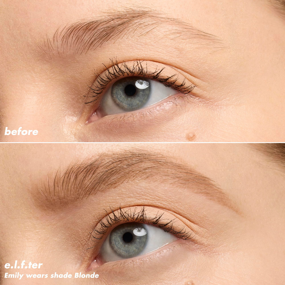 e.l.f. Micro-Fine Brow Pencil Blonde on a makeup table