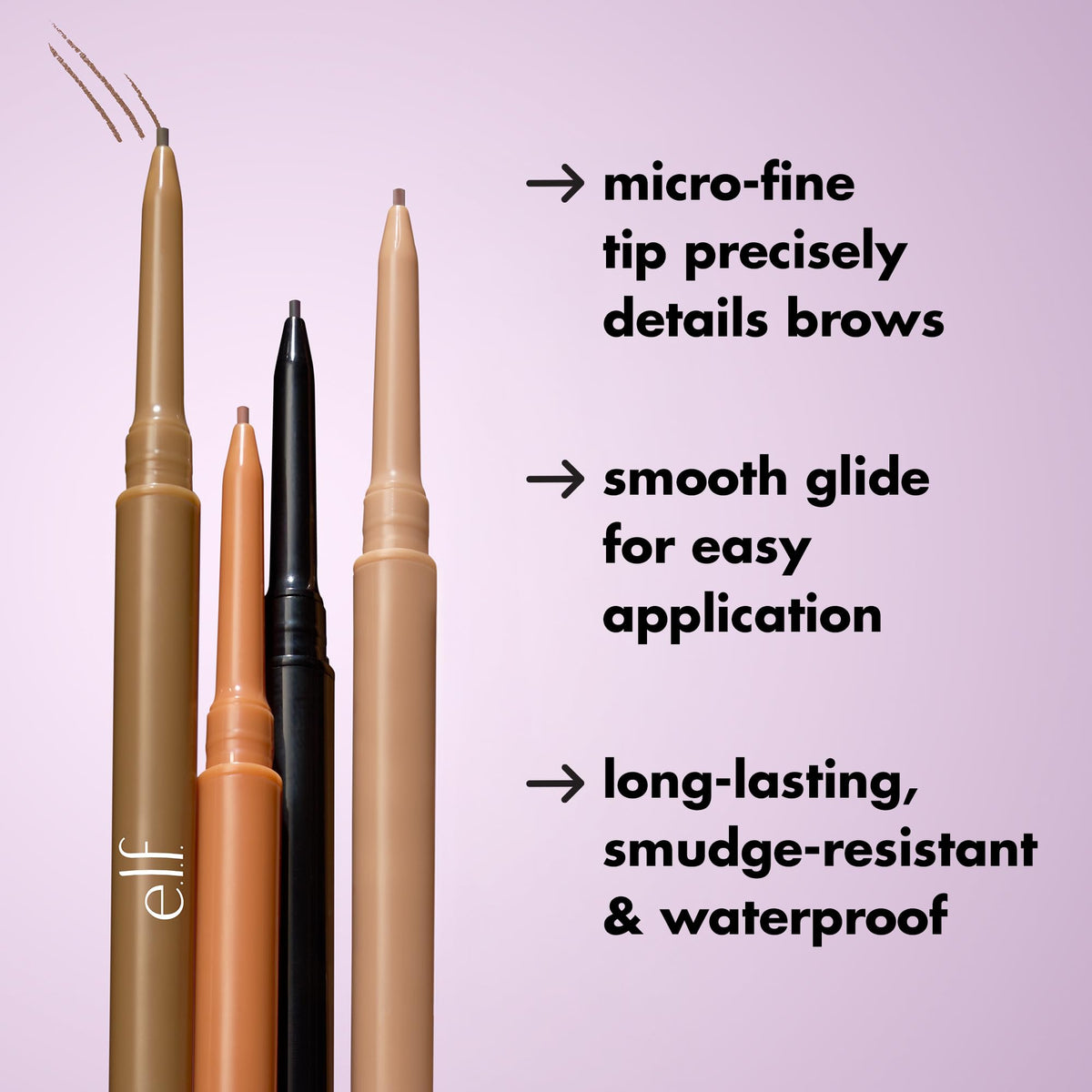 e.l.f. Micro-Fine Brow Pencil Blonde with spoolie end