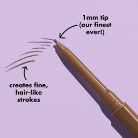 e.l.f. Micro-Fine Brow Pencil Deep Brown with spoolie end