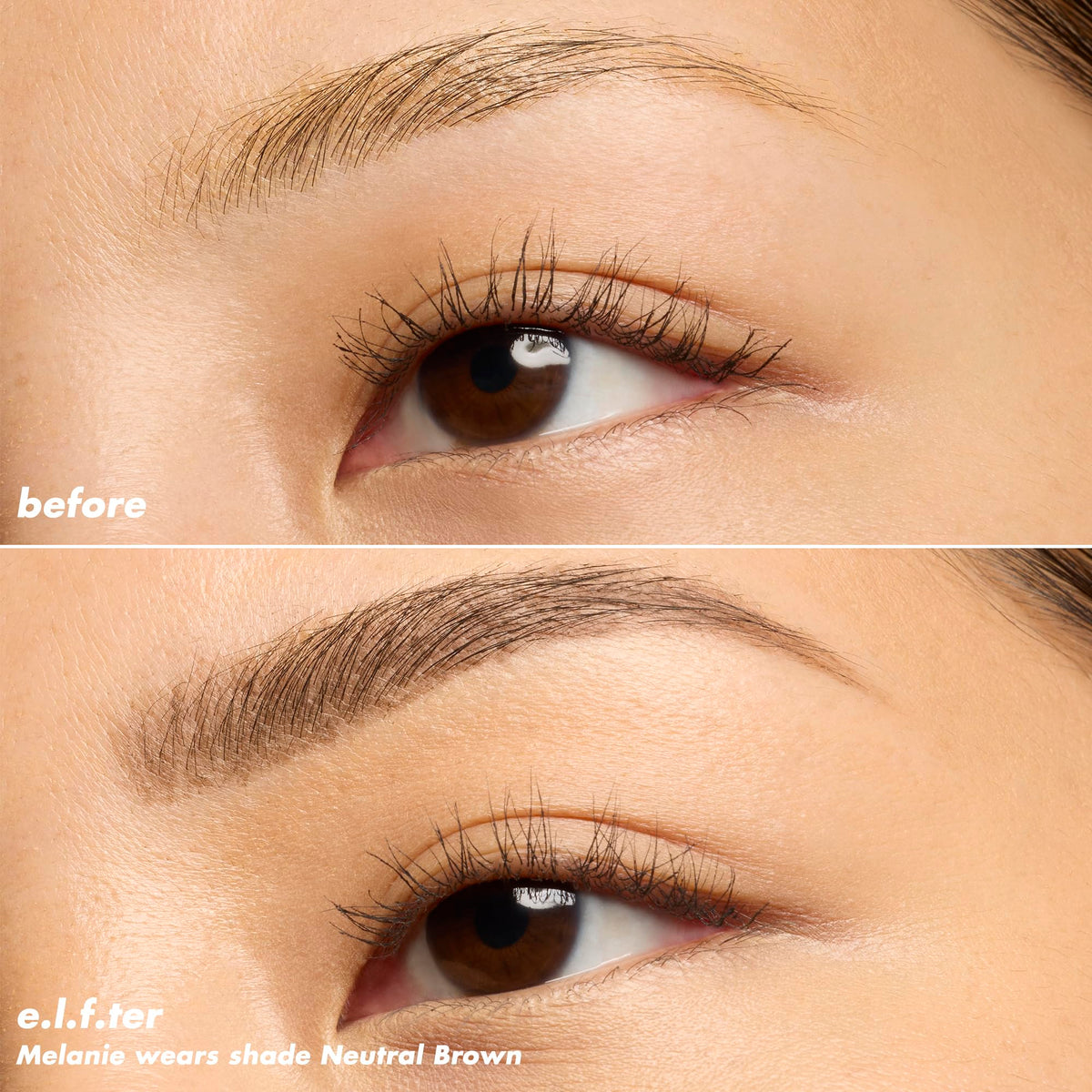 e.l.f. Micro-Fine Brow Pencil Neutral Brown on skin swatch