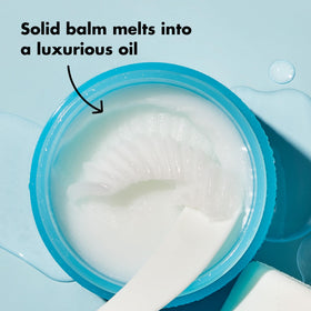 e.l.f. Mini Holy Hydration Cleansing Balm with a makeup brush