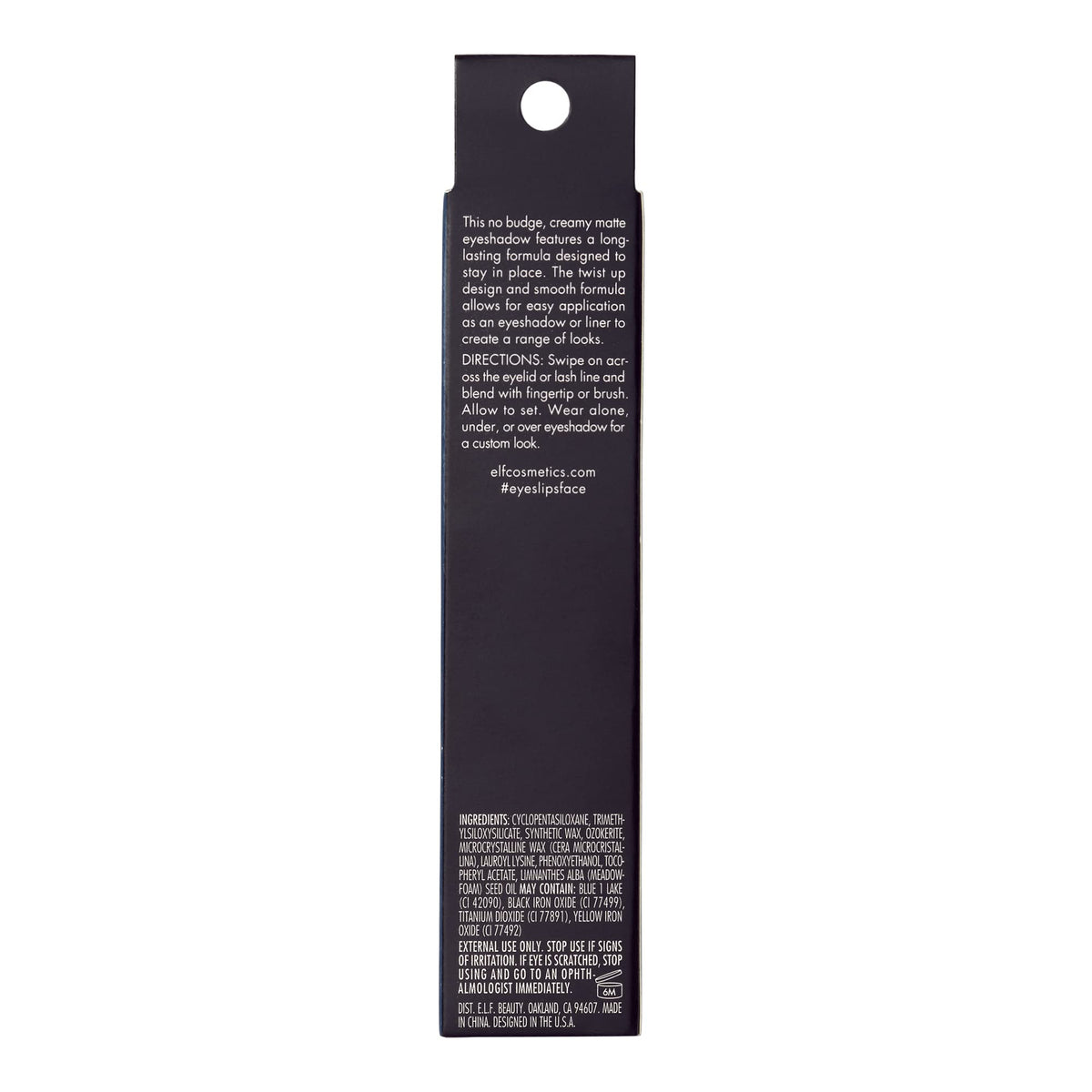 e.l.f. No Budge Matte Shadow Stick in vibrant shade selection