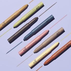 e.l.f. No Budge Matte Shadow Stick lifestyle scene in makeup bag