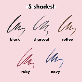 e.l.f. No Budge Retractable Eyeliner navy on model