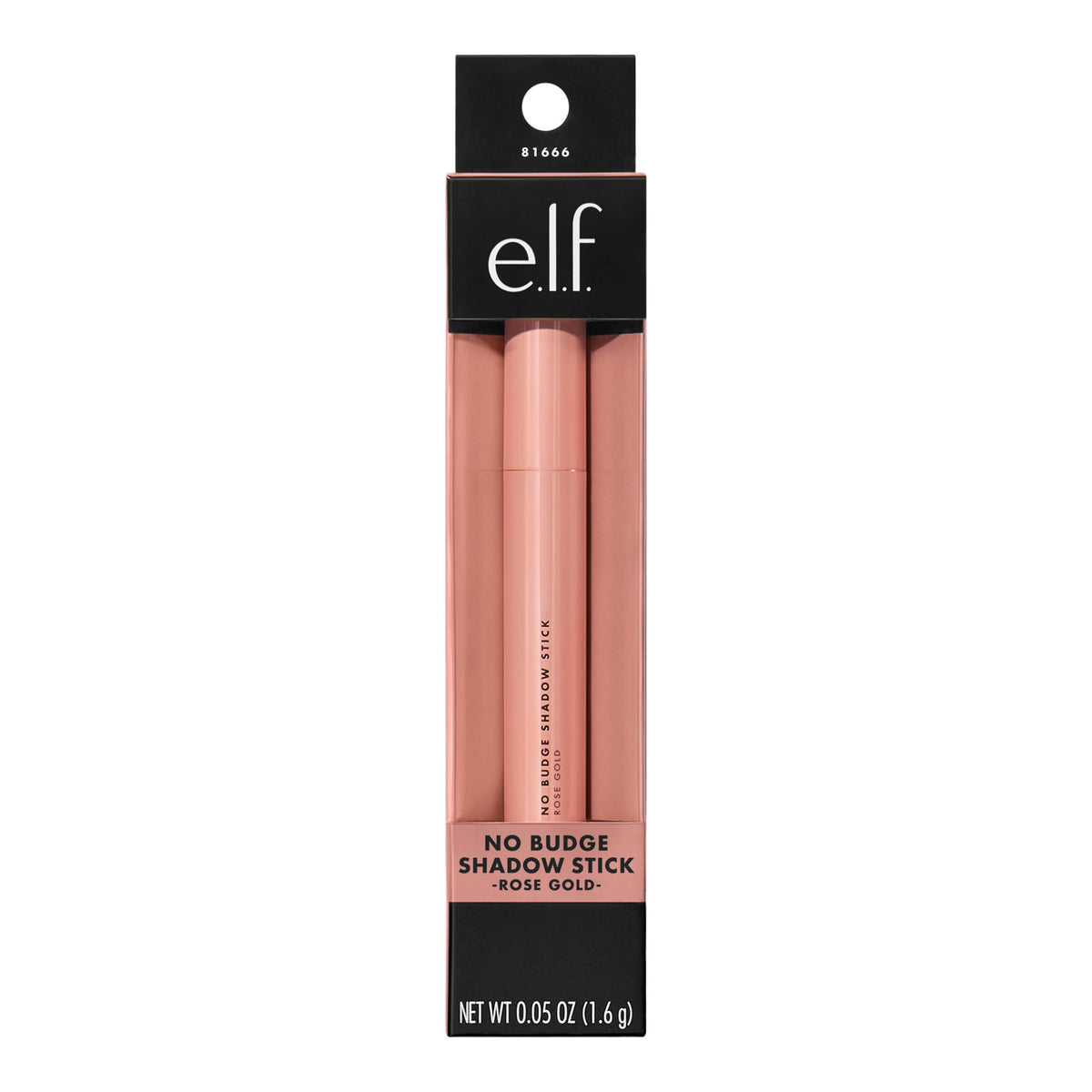 e.l.f. No Budge Shadow Stick Rose Gold with built-in sharpener