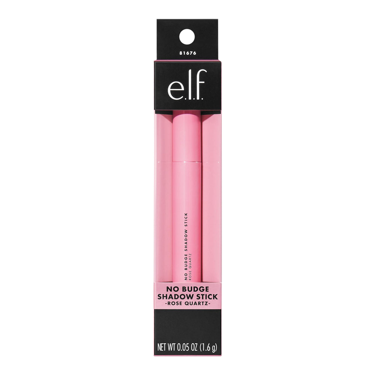 e.l.f. No Budge Shadow Stick Rose Quartz with built-in sharpener
