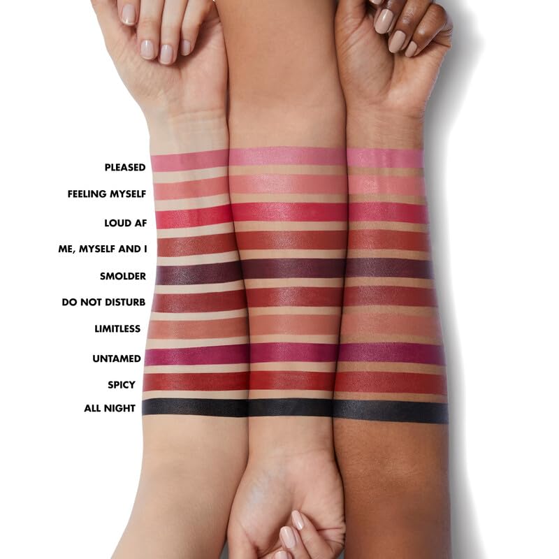 e.l.f. O Face Satin Lipstick Dirty Talk side view