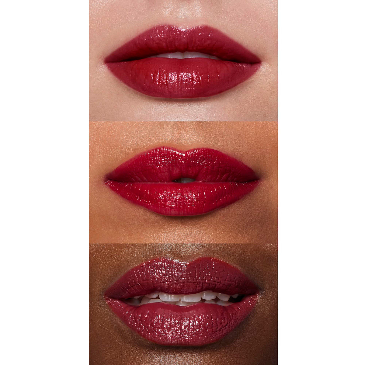 e.l.f. O Face Satin Lipstick in various shades display