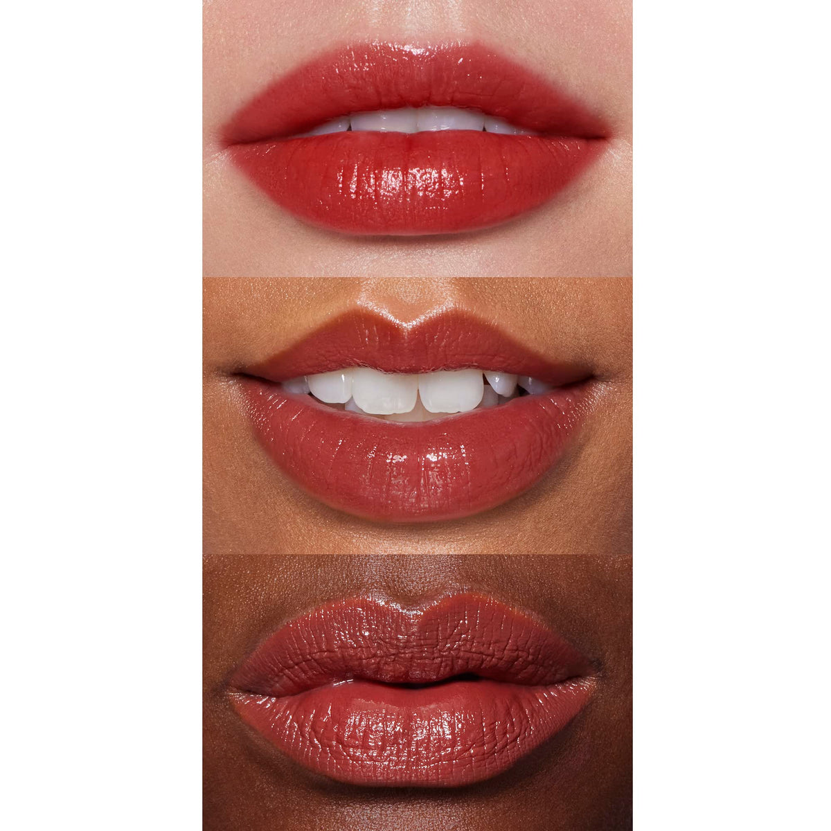 e.l.f. O Face Satin Lipstick swatch on skin