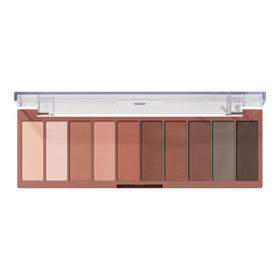 e.l.f. Perfect 10 Eyeshadow Palette front view with ten nude shades