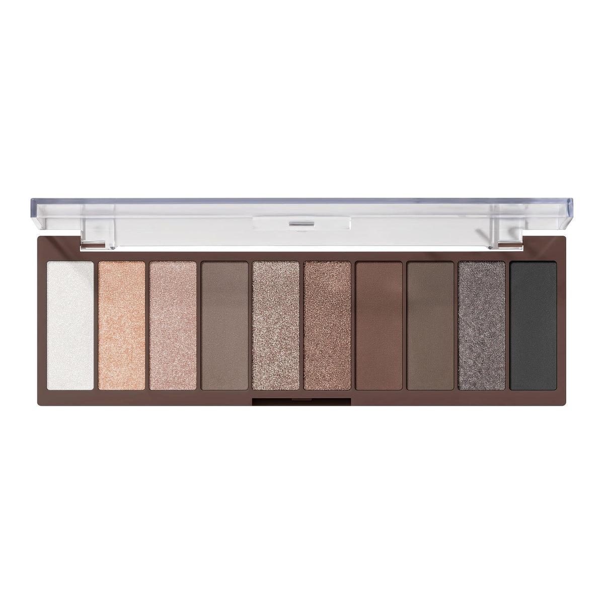 e.l.f. Perfect 10 Eyeshadow Palette front view with ten shades