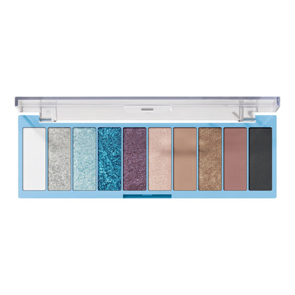 e.l.f. Perfect 10 Eyeshadow Palette front view with vibrant shades