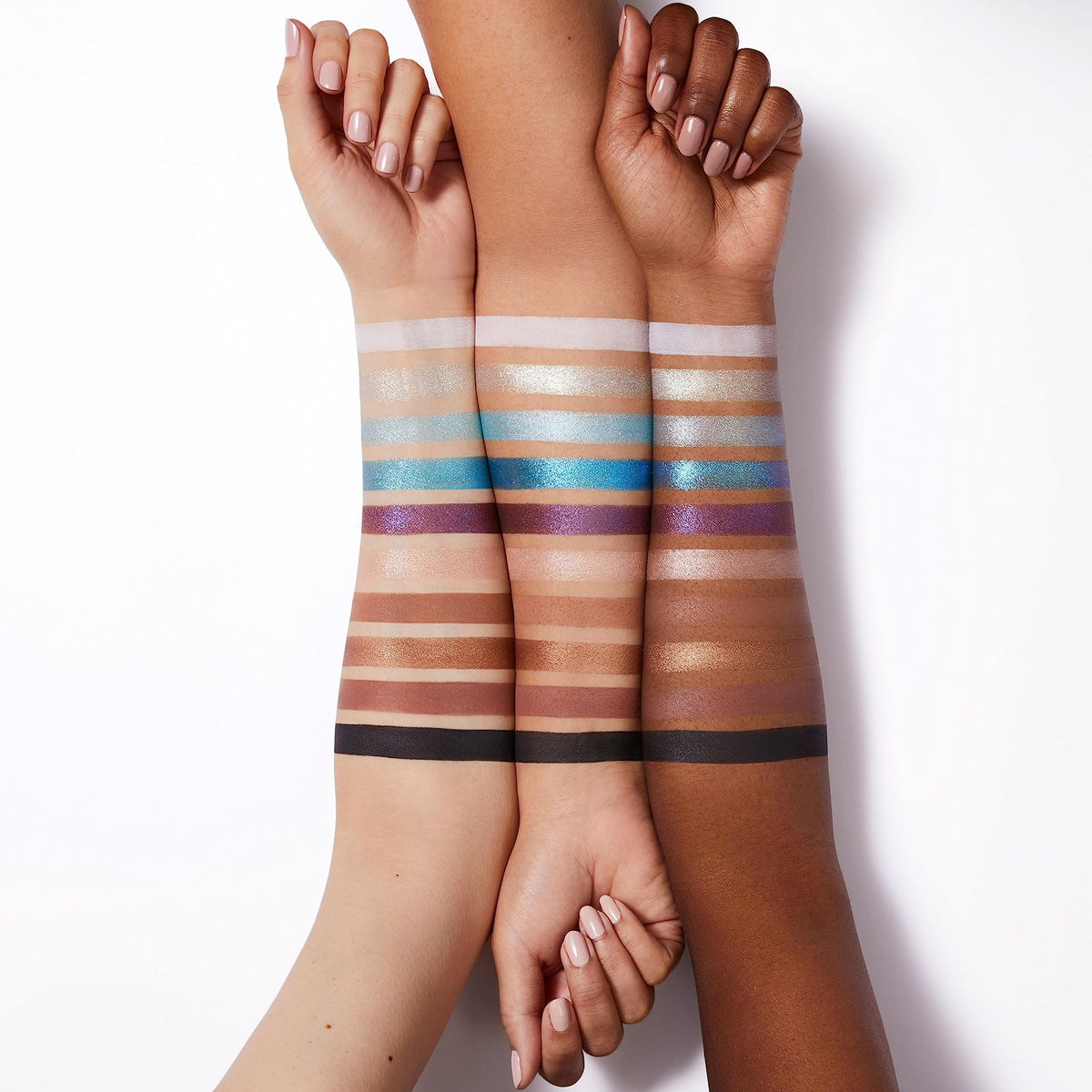 e.l.f. Perfect 10 Eyeshadow Palette open displaying all ten shades