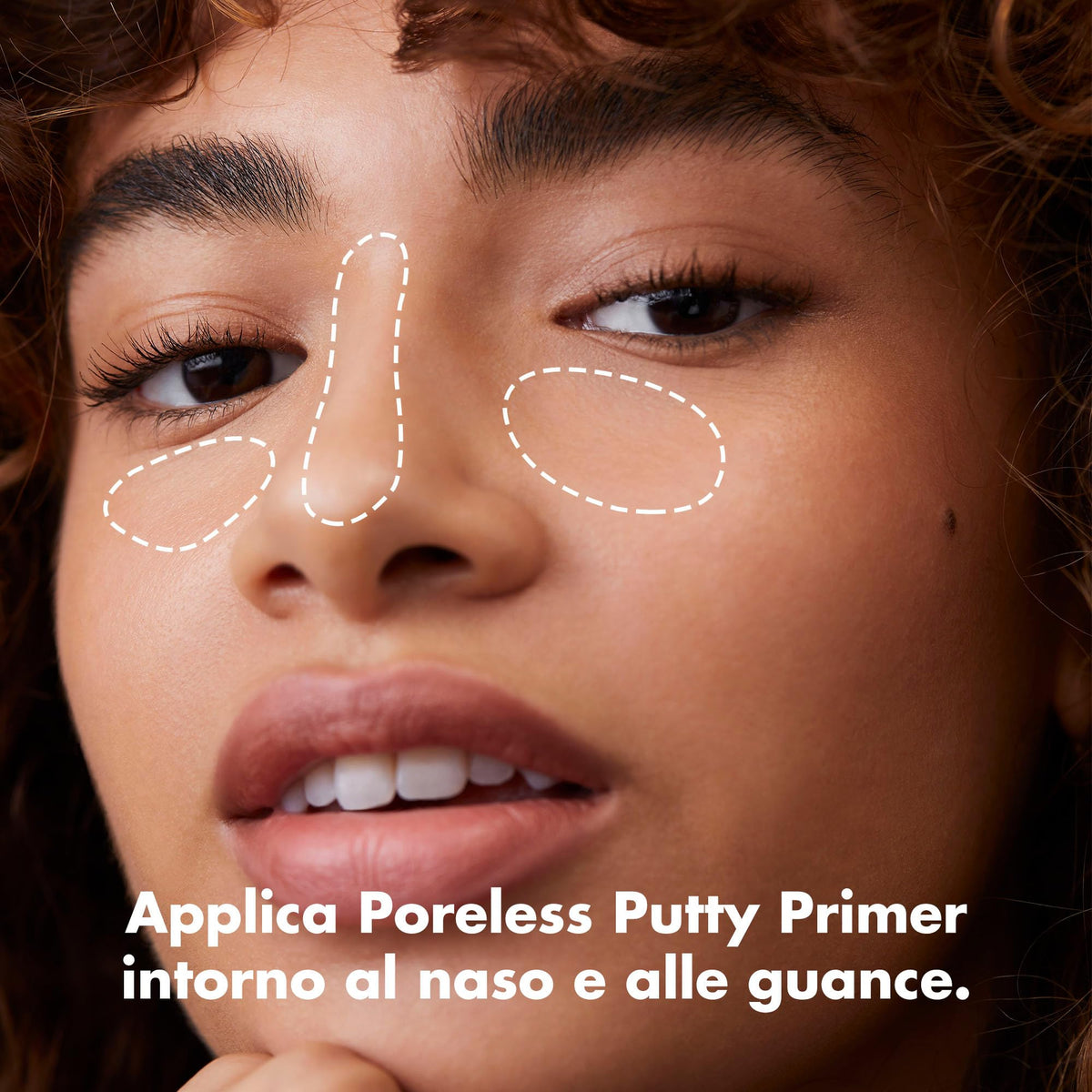 e.l.f. Poreless Face Primer 60g application with Putty Brush