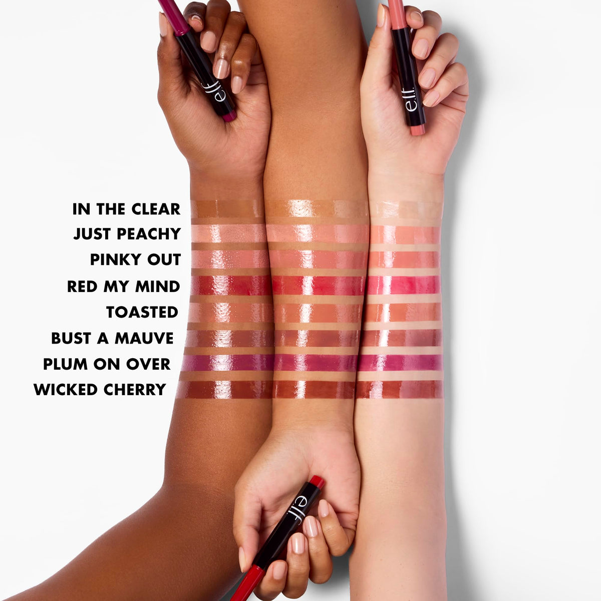e.l.f. Pout Clout Lip Plumping Pen Red My Mind applicator close-up