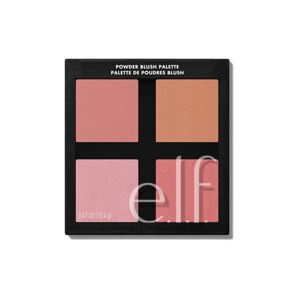 e.l.f. Powder Blush Palette front view showing four shades