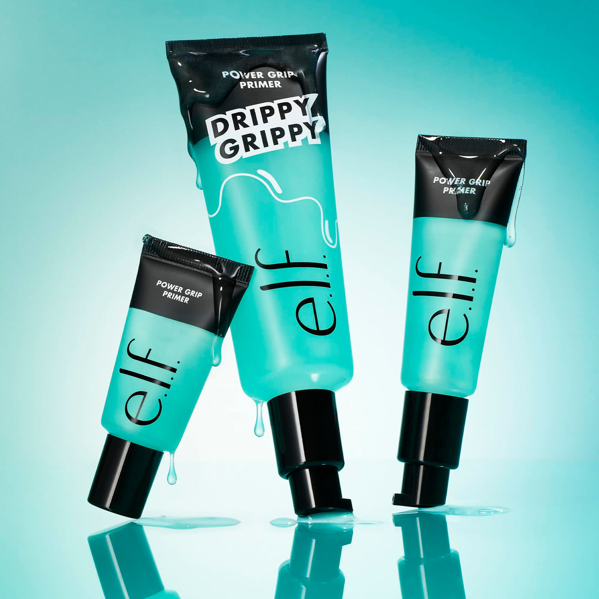 e.l.f. Power Grip Primer Jumbo 2.5 oz with makeup brushes