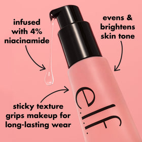 e.l.f. Power Grip Primer packaging with ingredients