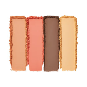 e.l.f. Set it Bright Powder Quad Deep-Rich velvet puff included