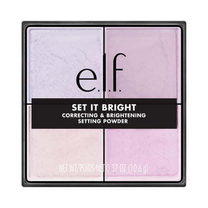 e.l.f. Set it Bright Powder Quad Lilac Haze front view