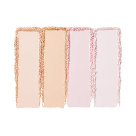 e.l.f. Set it Bright Powder Quad with makeup application