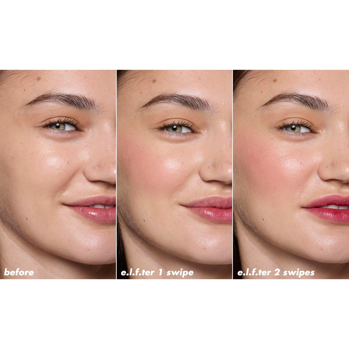 e.l.f. Sheer For It Blush Tint Left On Red applied on lips