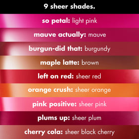 e.l.f. Sheer For It Blush Tint Left On Red with other makeup products