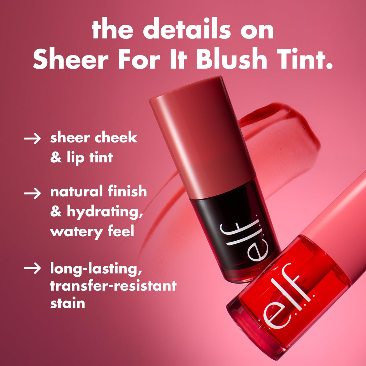 e.l.f. Sheer For It Blush Tint packaging