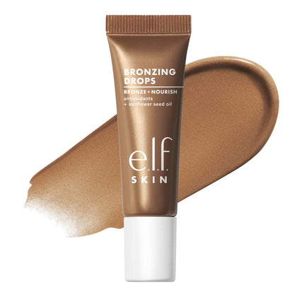 e.l.f. SKIN Bronzing Drops Mini front view with packaging