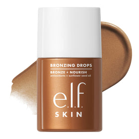 e.l.f. SKIN Bronzing Drops Pure Gold front view with packaging