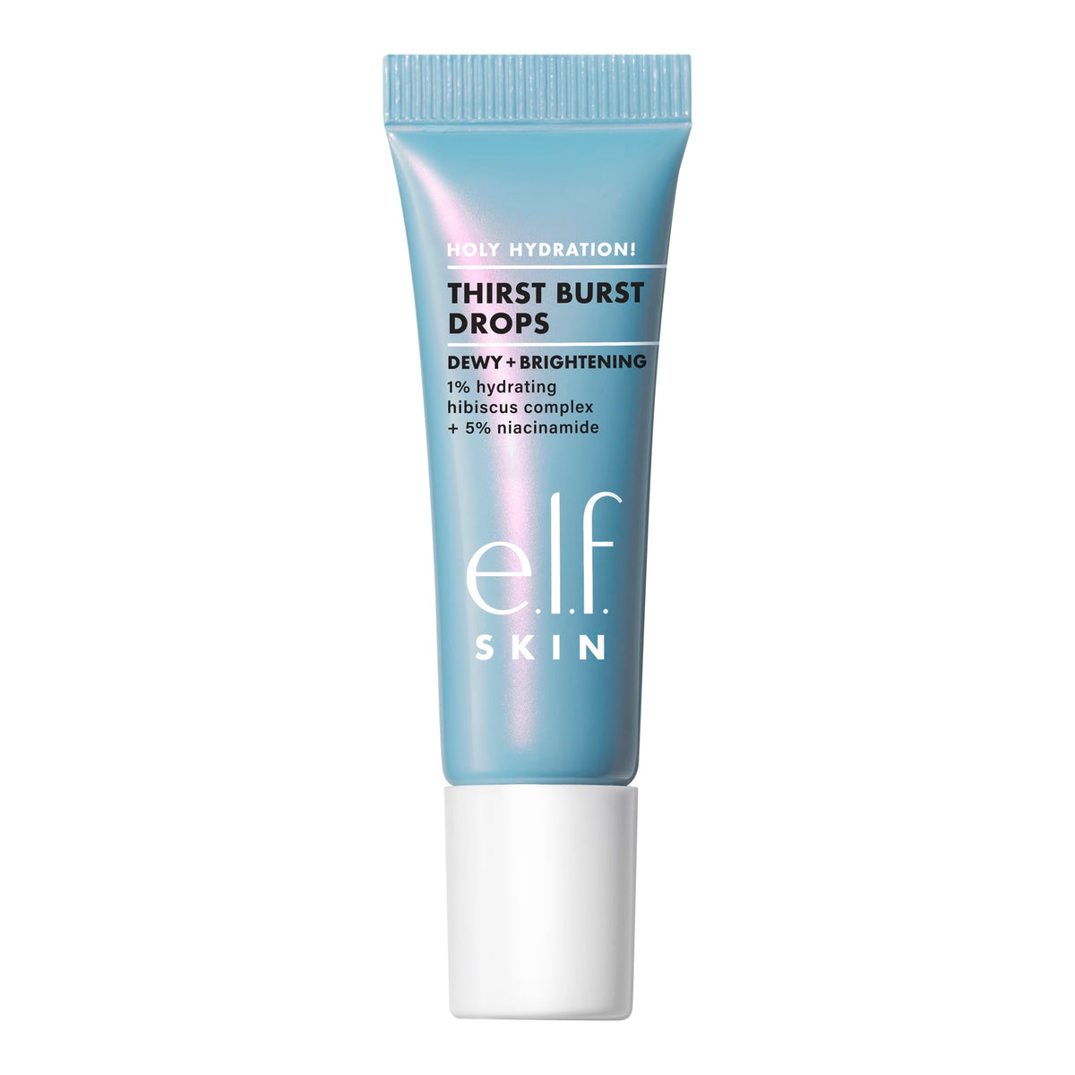 e.l.f. SKIN Holy Hydration! Thirst Burst Drops Mini Serum with makeup products