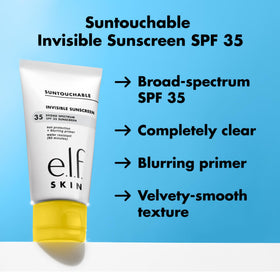 e.l.f. SKIN Suntouchable Invisible SPF 35 Sunscreen side view