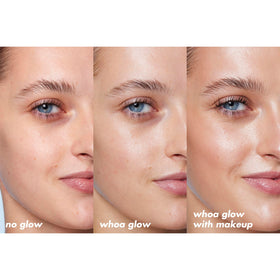 e.l.f. SKIN Suntouchable! Whoa Glow SPF 30 with makeup brushes