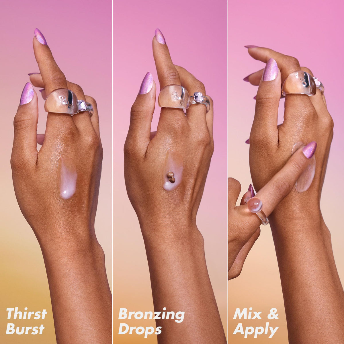 e.l.f. SKIN The Hottest Drops Duo with drops on hand