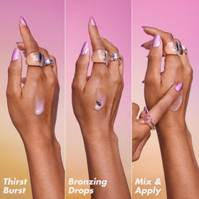 e.l.f. SKIN The Hottest Drops Duo with drops on hand
