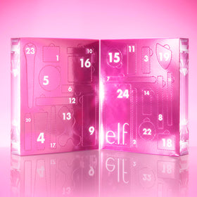 e.l.f. Sleigh the Holidays Advent Calendar packaging with festive colours