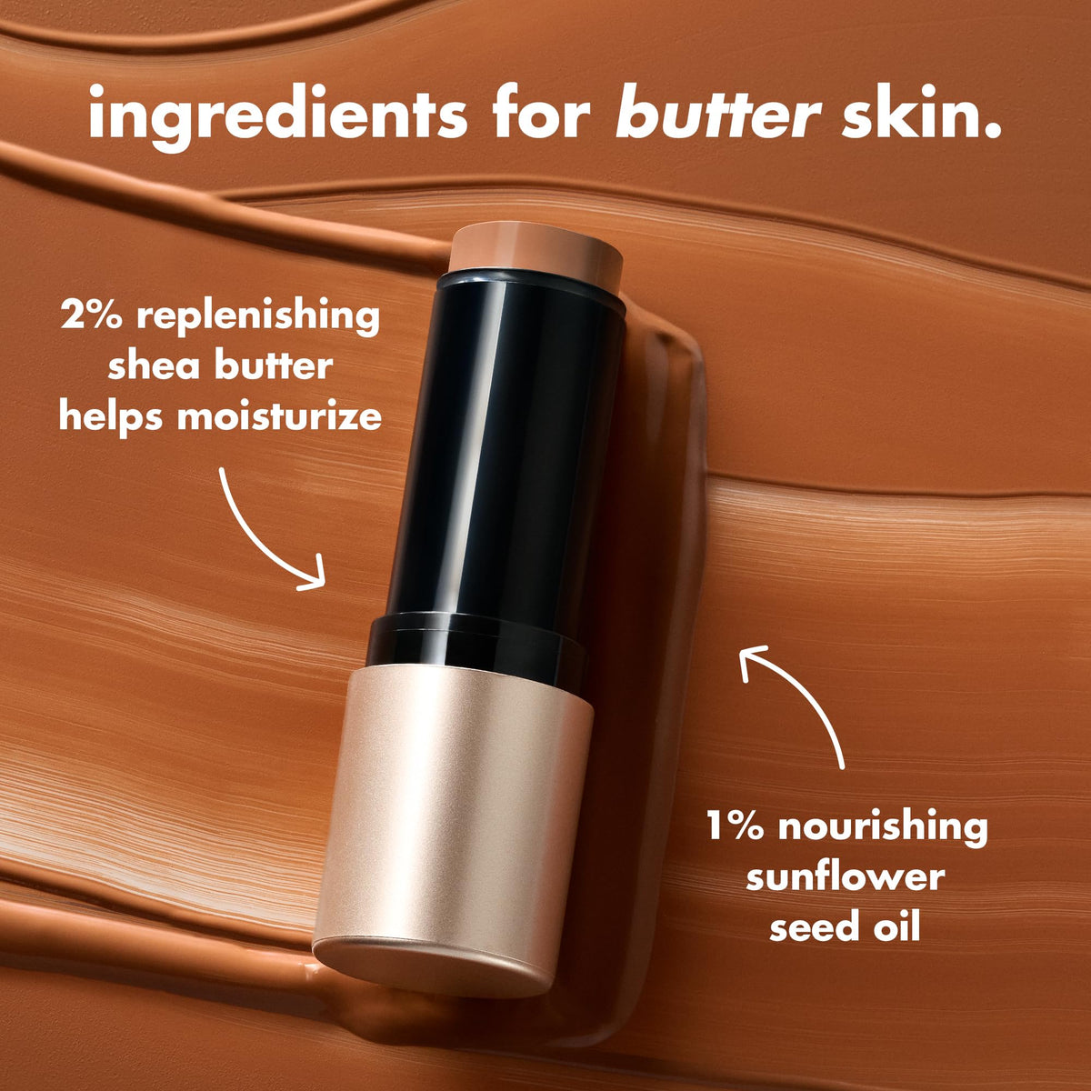 e.l.f. Soft Glam Cream Bronzer Stick Medium-Tan creamy formula swatch