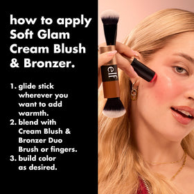 e.l.f. Soft Glam Cream Bronzer Stick Medium-Tan texture close-up