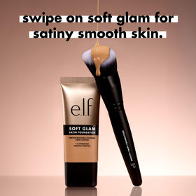 e.l.f. Soft Glam Foundation 30g Fair Neutral application brush