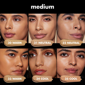 e.l.f. Soft Glam Foundation 33 Medium Warm swatch on skin