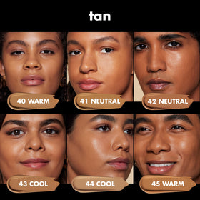 e.l.f. Soft Glam Foundation 43 Tan Cool texture swatch