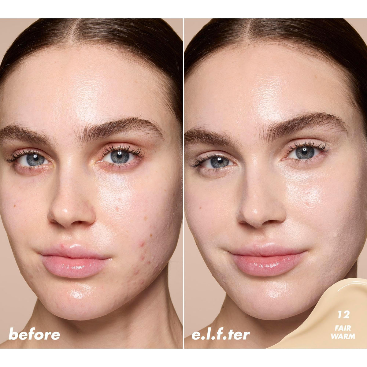 e.l.f. Soft Glam Satin Concealer 10g swatch on skin
