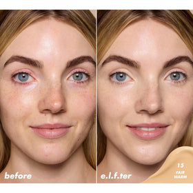 e.l.f. Soft Glam Satin Concealer 15 Fair Warm swatch on skin