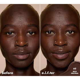 e.l.f. Soft Glam Satin Concealer application on under-eye