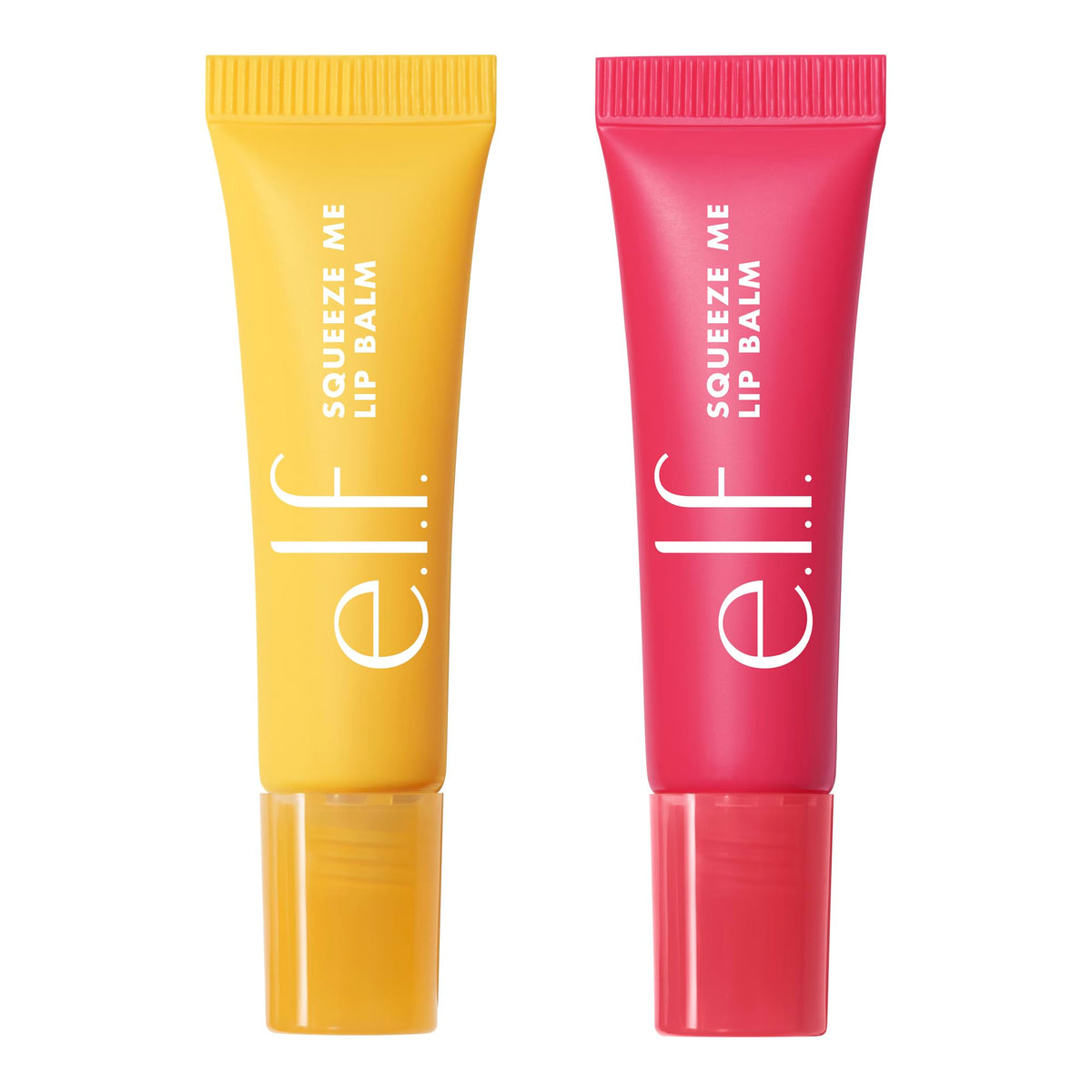 e.l.f. Squeeze Me Lip Balm Watermelon applied on lips