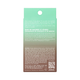 e.l.f. Squeeze Me More Lip Balm Duo Mint and Chocolate open tubes