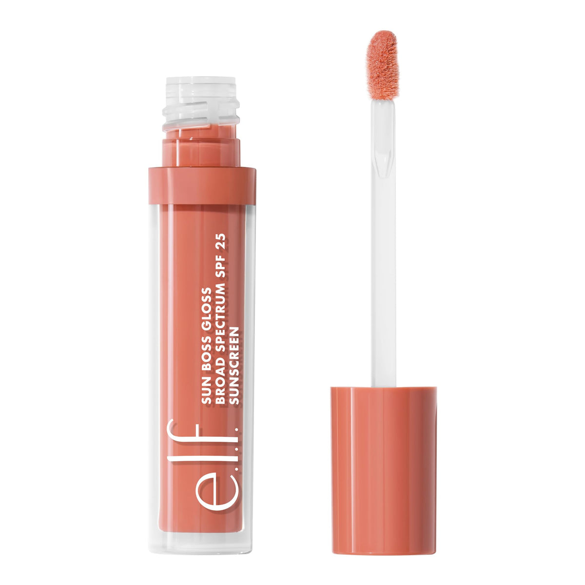 e.l.f. Sun Boss Gloss SPF 25 Peachy Kween front view